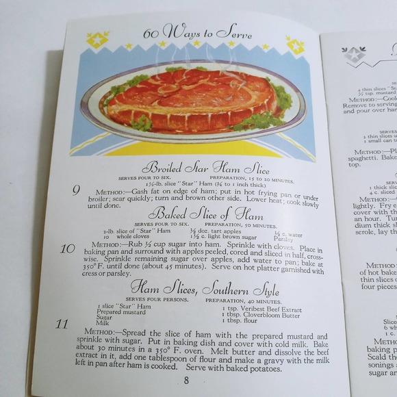 Vintage 60 Ways to Serve Ham Armour and Co 1934 (bb2) - Picture 6 of 10